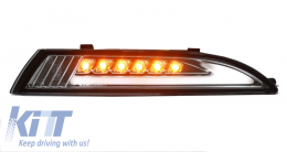 Front Blinker Indicator with Daytime Running Lights suitable for VW Scirocco III (2009-up) Chrom-image-38904