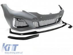 FRONT BUMPER 340 PERFORMANCE STYLE PDC GLOSSY BLACK fits BMW G20/G21 19-22-image-6269418