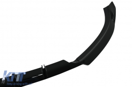 Front Bumper Add-On Spoiler Lip suitable for Audi A4 B8 (2007-2012) Sedan Avant Piano Black-image-6093615
