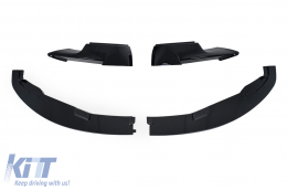 Front Bumper Add-On Spoiler Lip suitable for BMW 3 Series E92 E93 LCI (2010-2014) Coupe Cabrio Piano Black-image-6093734