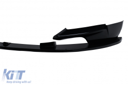 Front Bumper Add-On Spoiler Lip suitable for BMW 3 Series E92 E93 LCI (2010-2014) Coupe Cabrio Piano Black-image-6093739