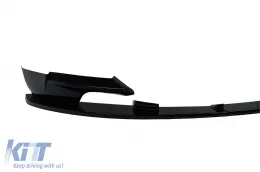 Front Bumper Add-On Spoiler Lip suitable for BMW 3 Series E92 E93 LCI (2010-2014) Coupe Cabrio Piano Black-image-6093740
