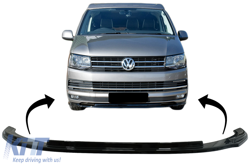 Front Bumper Add-on Spoiler Lip suitable for VW Transporter T6