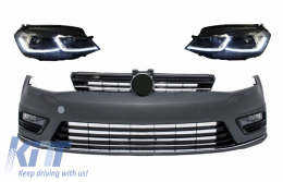 image-70-Front Bumper and LED Headlights suitable for VW Golf 7 VII (2012-2017) RHD Facelift G7.5 R Line Look Sequential Dynamic Turning Lights