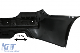 Front Bumper and Rear Bumper with PDC 18mm suitable for BMW 5 Series E60 LCI (2007-2010) M-Technik Design-image-6084325