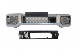 Front Bumper Assembly suitable for Mercedes G-Class W463 (1989-2012) G65 Design with Grille G63 GT-R Panamericana Design-image-6038661