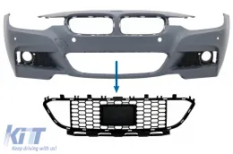 image-41-Front Bumper Central Lower Grille suitable for BMW 3 Series F30 F31 M-Tech (2011-2019) for ACC