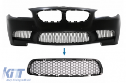 Front Bumper Central Lower Grille suitable for BMW 5 Series F10 F11 M5 (2009-2017) - FBGBMF10M5