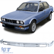 image-61-Front bumper chrome set right left center for 3 Series BMW E30 pre-facelift 82-87