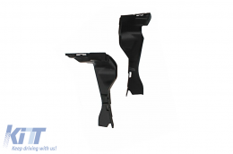 Front Bumper & Diffuser with Muffler Tips Chrome suitable for Mercedes C-Class W205 S205 (2014-2018) C63 Look-image-6068411