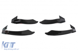Front Bumper Fins suitable for Audi A5 F5 (2017-2019) for Quattro RS5 Design Carbon Coated-image-6101543