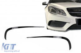Front Bumper Flaps Side Fins Flacs suitable for Mercedes E-Class C207 Coupe A207 Cabriolet Facelift Sport Line (2013-2017) - FFOBC207