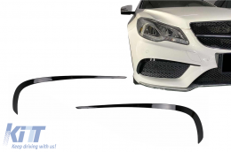 Front Bumper Flaps Side Fins Flacs suitable for Mercedes E-Class C207 Coupe A207 Cabriolet Facelift Sport Line (2013-2017)