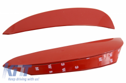 Front Bumper Flaps Side Fins Flics suitable for Mercedes E-Class W213 S213 C238 A238 E43 E53 Design Red-image-6040673