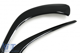 Front Bumper Flaps Side Fins Flics suitable for Mercedes CLA C118 X118 Sport Line (2019-up) Piano Black-image-6092334