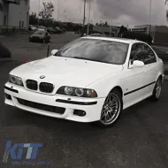Front Bumper Fog Lamp Cover Side Grill suitable for BMW 5 E39 M5 M-Sport Design 95-03 Black Left & Right 2 Pieces-image-6302664