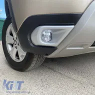 Front Bumper Fog Lamp Frames suitable for Dacia Duster 2018+ Silver Color 2 Pieces-image-6308180