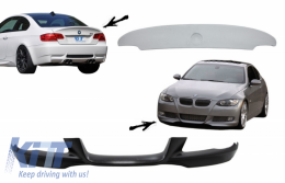 Front Bumper Lip and Rear Trunk Spoiler Lid suitable for BMW 3 Series E92/E93 (2007-2009) Coupe Cabrio M-Tech Sport CLS Design - COFBSBME92STS