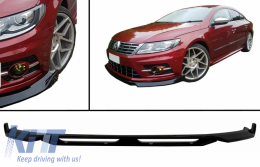 Front Bumper Lip Extension Spoiler suitable for VW Passat CC Facelift (2012-2016) R-Line Design-image-6053619