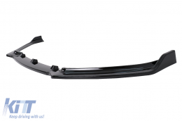Front Bumper Lip Extension Spoiler suitable for VW Polo 6R 6C Facelift (2009-2017) Piano Black-image-6070925