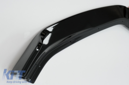 Front Bumper Lip Extension Spoiler suitable for VW Golf 7.5 Facelift (2017-2020) Glossy Black / Red-image-6071953