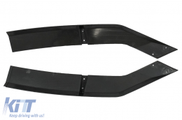 Front Bumper Lip Extension Spoiler suitable for VW Jetta MK7 R-Line (2019-up) GLI GTI Design Piano Black-image-6084819