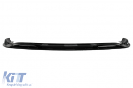 Front Bumper Lip Extension Spoiler suitable for VW Golf 8 R (2020-) Piano Black - FBSVWG8PB