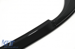 Front Bumper Lip Extension Spoiler suitable for VW Golf 8 (2020-Up) Standard Piano Black-image-6089803