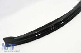 Front Bumper Lip Extension Spoiler suitable for VW Golf 8 (2020-Up) Standard Piano Black-image-6089804