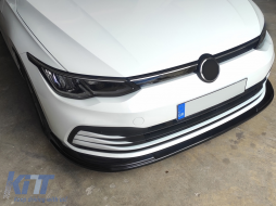 Front Bumper Lip Extension Spoiler suitable for VW Golf 8 (2020-Up) Standard Piano Black-image-6089838