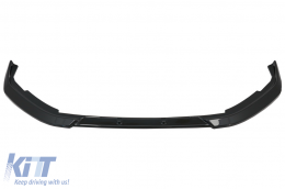 Front Bumper Lip Extension Spoiler suitable for Peugeot 208 Mk2 (2020-Up) Piano Black - FBSPE208MK2