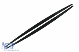 Front Bumper Lip Spoiler suitable for BMW 1 Series F20 F21 LCI (2015-2019) with Rear Bumper Spoiler Valance Diffuser and Side Skirts Extensions Hatchback M Sport Piano Black-image-6087546