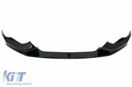 Front Bumper Lip Spoiler suitable for BMW 1 Series F20 F21 LCI (2015-2019) with Rear Bumper Spoiler Valance Diffuser and Side Skirts Extensions Hatchback M Sport Piano Black-image-6087562