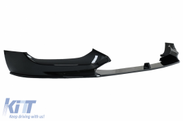 Front Bumper Lip Spoiler suitable for BMW 1 Series F20 F21 LCI (2015-2019) with Rear Bumper Spoiler Valance Diffuser and Side Skirts Extensions Hatchback M Sport Piano Black-image-6087563