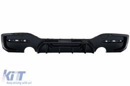 Front Bumper Lip Spoiler suitable for BMW 1 Series F20 F21 LCI (2015-2019) with Rear Bumper Spoiler Valance Diffuser and Side Skirts Extensions Hatchback M Sport Piano Black-image-6087569