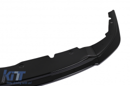 Front Bumper Lip Spoiler suitable for BMW 1 Series F40 M Sport (2019-Up) Piano Black-image-6100548