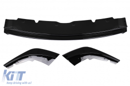 Front Bumper Lip Spoiler suitable for BMW 1 Series F40 M Sport (2019-Up) Piano Black-image-6100549