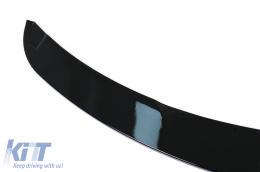 Front Bumper Lip Spoiler suitable for BMW 3 Series E90 E91 LCI M-Tech (2008-2011) Limo Touring Piano Black-image-6100538