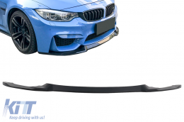 Front Bumper Lip Spoiler suitable for BMW F80 M3 Sedan F82 M4 Coupe F83 M4 Cabrio (2014-2019) CS Style - FBSBMF80CS