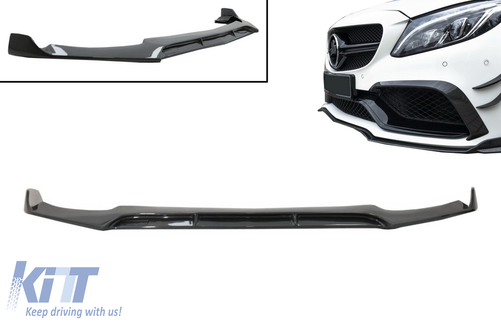 Carbon Fiber Front Bumper Lip Spoiler For Mercedes Benz W203 W204 W117 W176 W211
