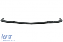 Front Bumper Lip suitable for Mercedes C-Class W204 S204 C204 Sport Line Facelift (2011-2015) Piano Black-image-6100628
