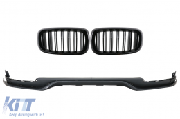 image-17-Front Bumper Lip with Central Grilles suitable for BMW X5 F15 (2014-2018) Aero Package M Performance Design