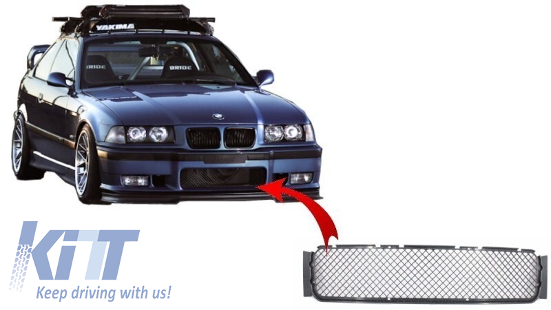 Front Bumper Lower Grille Suitable For Bmw 3 Series E36 1992 1998 M3 Design Carpartstuning Com
