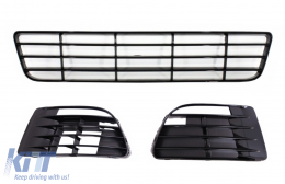 Front Bumper Lower Middle Grille suitable for VW Golf VI Golf 6 (2008-2013) with Fog Lamp Covers R20 Design