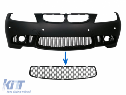 image-59-Front Bumper Middle Lower Grille suitable for BMW 3 series E90 E91 Pre-LCI (2004-2008) E92 E93 Pre-LCI (2006-2009) M3 Design