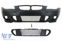 Front Bumper Middle Lower Grille suitable for BMW 5 Series E60 E61 (2003-2010) M-Tech - FBGBME60MT