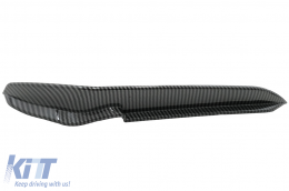 Front Bumper Side Fins Flaps suitable for VW Golf 7.5 5G R Hatchback (2017-2020) Carbon Look-image-6091162