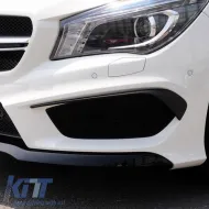 Front Bumper Side Flaps suitable for Mercedes-Benz CLA W117 13-17 With A Design Bumper Glossy Black 2 Pieces-image-6304155