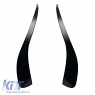 Front Bumper Side Flaps suitable for Mercedes-Benz CLA W117 13-17 With A Design Bumper Glossy Black 2 Pieces-image-6304156