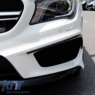 Front Bumper Side Flaps suitable for Mercedes-Benz CLA W117 13-17 With A Design Bumper Glossy Black 2 Pieces-image-6304157